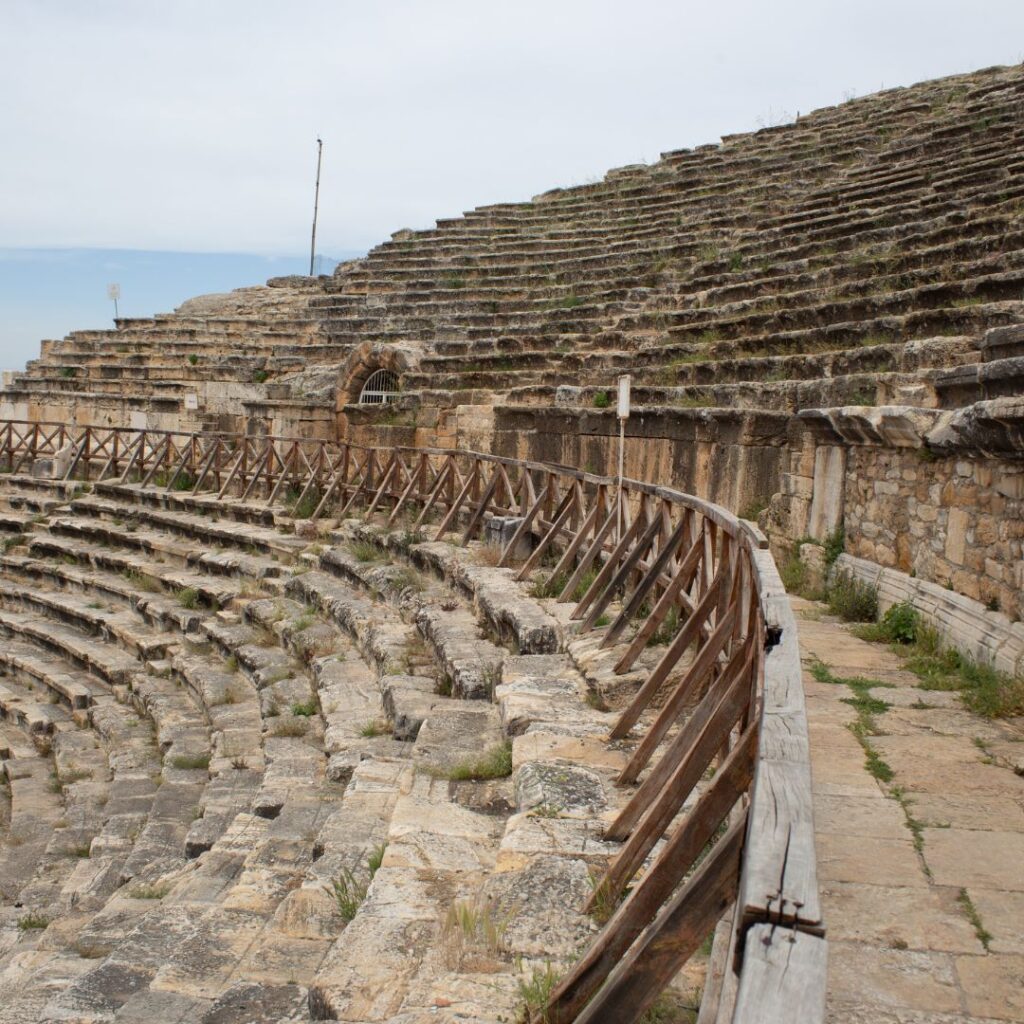 cuadrado (6) partes de los Anfiteatros y Teatros romanos