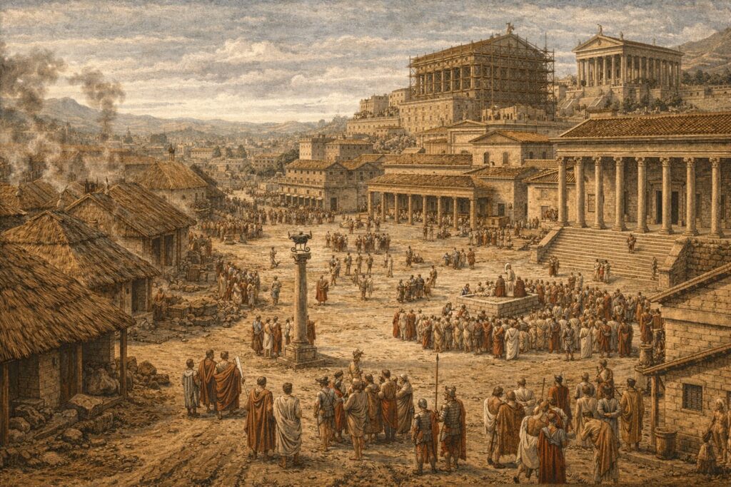 Vida urbana Moanrquia Roma